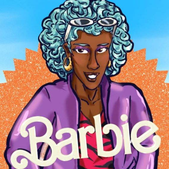 Ilustración de trend de Barbie